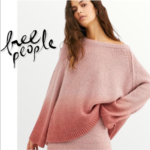 Free People Sweaters - Free People HTF Slouchy Alpaca Blend Ombre Sweater